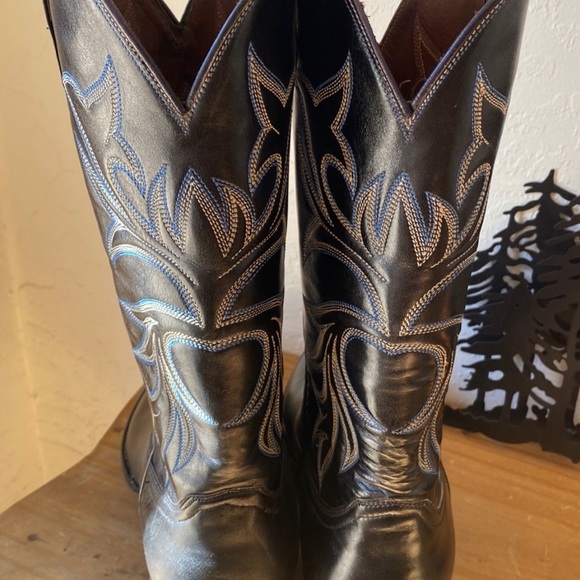 🎉NEW‼️ BILTRITE BLACK EMBROIDERED COWGIRL BOOTS‼️ - Picture 7 of 16